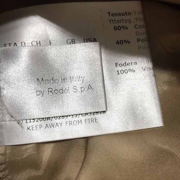 Cinzia Rocco Belted Over Coat Tan Size 6 - Picture 10 of 11